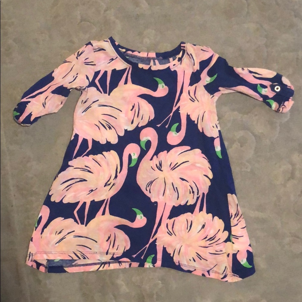 Girls Lilly Pulitzer Flamingo T-shirt Dress